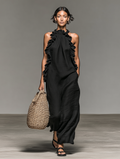 ELENA | Maxi Jurk met Zachte Volants
